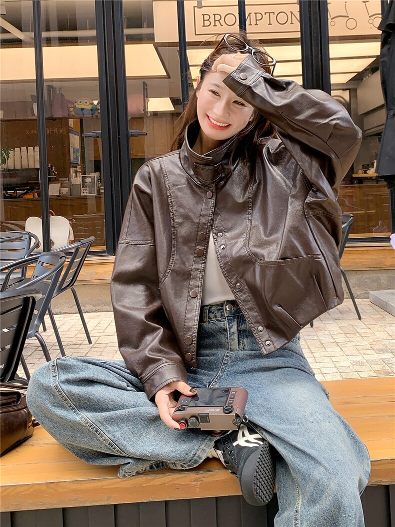 2025年冬季皮衣加绒棉衣RF2C290-6888#-P185-K278,女装皮衣,蝶眷