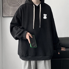 纯棉连帽卫衣男大码运动帽衫宽松薄WY2292-P35，男装卫衣，电商A040