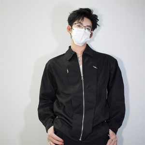 cleanfit解构衬衫外套机车美式休闲打底时尚潮流拼接设计衬衫P55图片