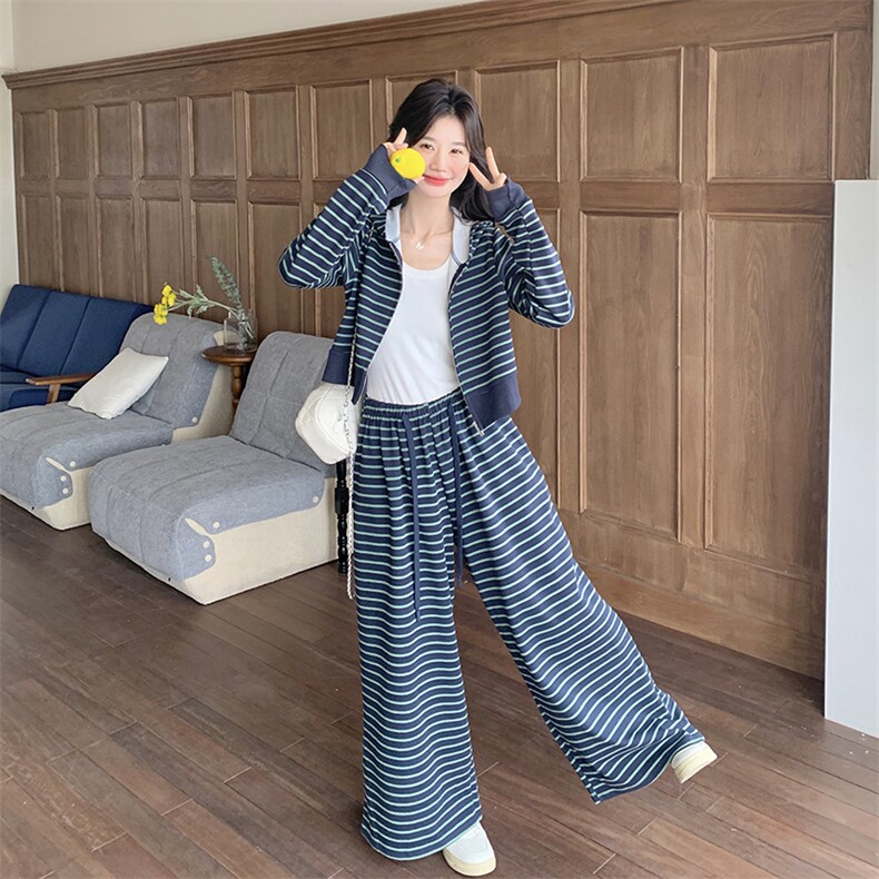【2025春款现货】百搭条纹套装088-7719p165k228,女装套装/套裙,2C088