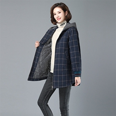 气质时尚棉衣/棉服潮流舒适2023年冬季休闲优雅长袖，女装棉衣/棉服，独衣靓