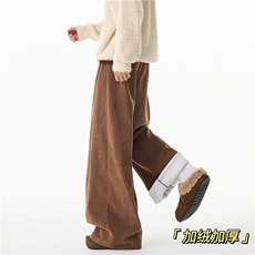 冬季新款美式拼接设计加绒灯芯绒休闲裤B315-K25927JR-特p40控78，男装卫衣，电商B315