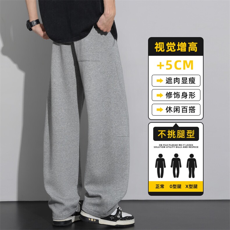 高端美式弯刀卫裤男士春季2026新款宽松直筒休闲裤子Z2622-P45,男装休闲裤,星座509