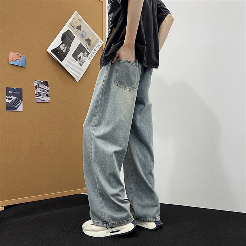 港风潮新款cleanfit牛仔裤嘻哈ins潮高街潮流痞帅长裤N512-P45,男装牛仔裤,星座308B-2