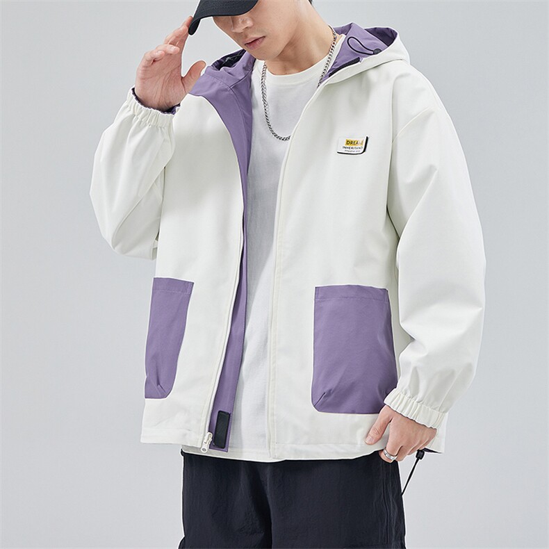 新款现货户外双面穿立领夹克男冲锋衣外套JK902-P80,男装夹克,星座1204-3