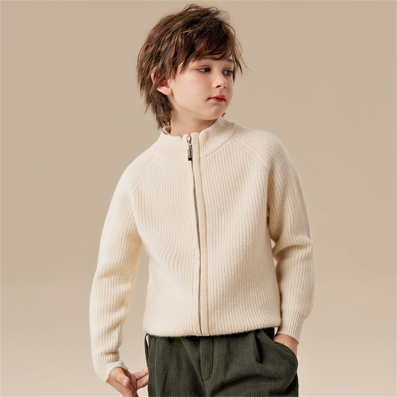 男女通用开衫外套14岁以上舒适，童装儿童羊绒衫，六一童装