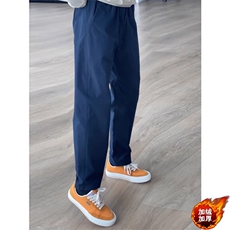 网图100聚酯纤维YK86022-常规P40加绒P45藏青色改版冲锋裤子，男装卫衣，电商A086-1