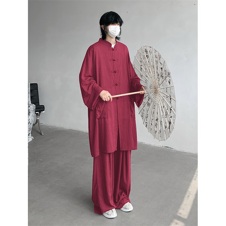 新中式加长款长袖长裤防晒TZ749-特批85上衣特批50裤子特批35,男装防晒衣,电商A059