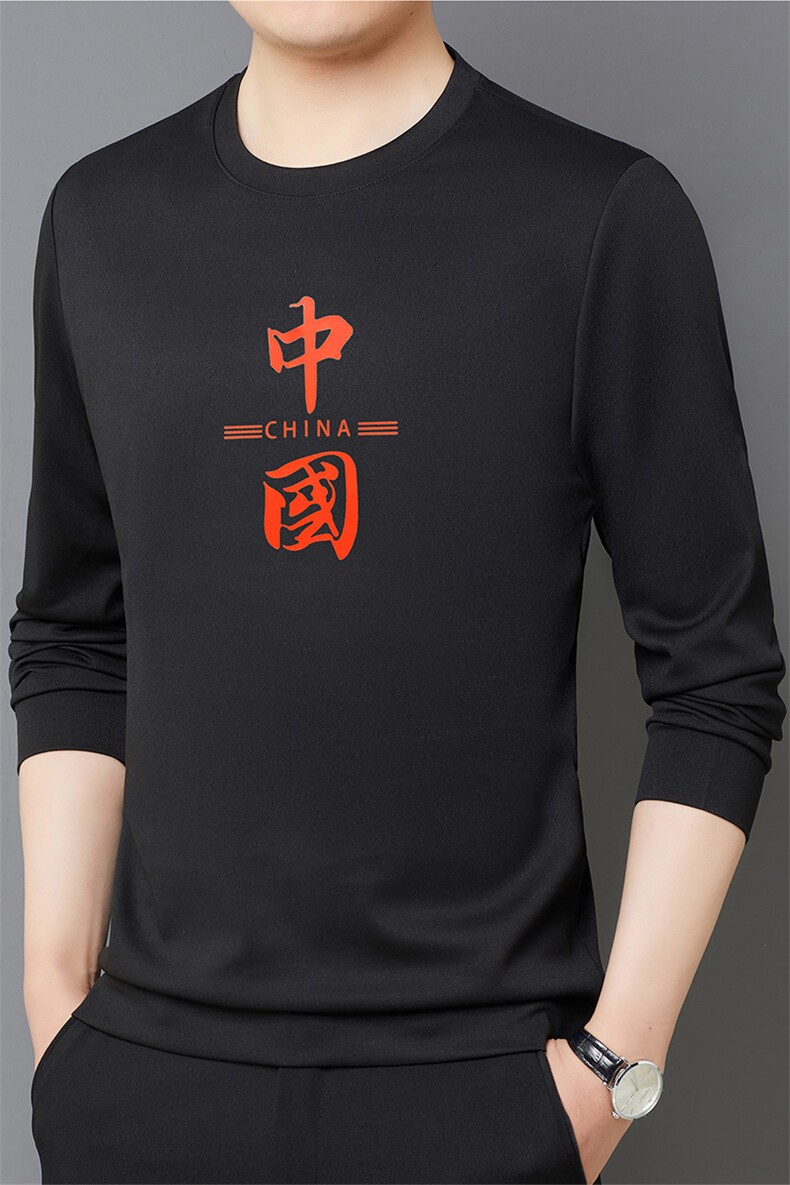 卫衣男2023春季潮流青少年潮男装百搭圆领长袖潮牌上衣服，男装卫衣，电商B212（原钱塘6029）