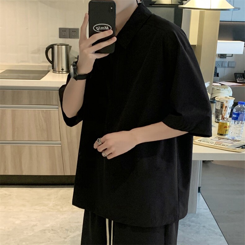 亲肤透气休闲宽松翻领短袖TT320特批37,男装T恤,星座718