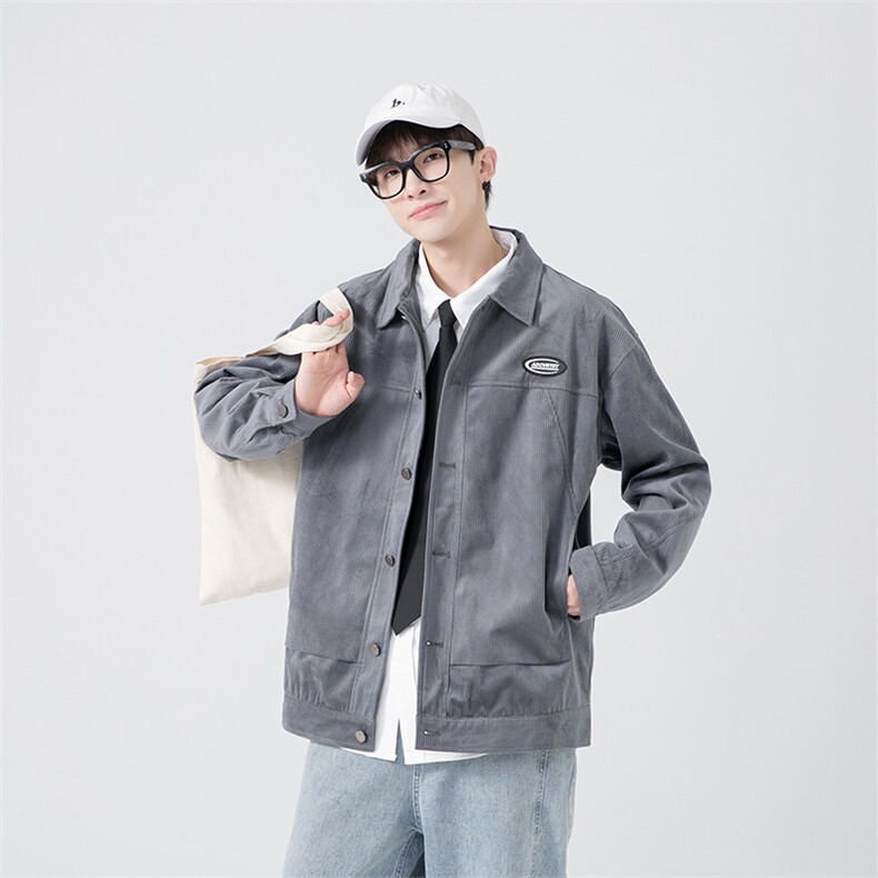 春秋季百搭休闲宽松灯芯绒夹克男士JK151-P60,男装夹克,星座1204