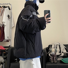 小众设计感拼色棉衣男XZ904-MY01-P140，男装棉衣，星座904