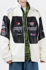 个性拼接皮衣机车服JK2168-P100，男装皮衣，星座210-1