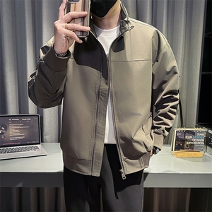 社会小伙 秋装新款男时尚夹克男店主外套 JK80-P78 控128 灰色图片