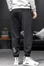 2019冬季新黑墙沙发日系大码男束脚印花加绒加厚卫裤长裤K571-P55，男装休闲裤，电商A001