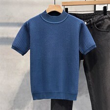 毛衣男韩版潮流五分袖毛衣M3302P44图片