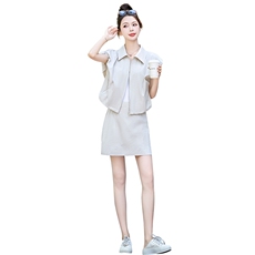 2025年夏季女装新款现货A字裙显瘦拉链套装，女装套装/套裙，奕可儿