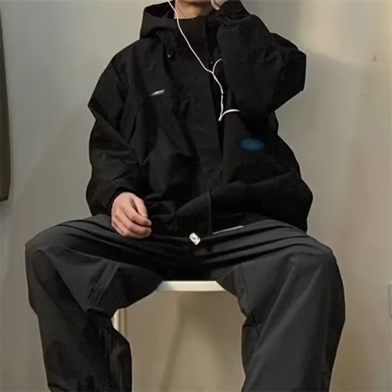 日系防风冲锋衣外套男春秋潮牌工装男夹克JKG93-P45,男装夹克,星座208-5