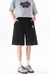 8XL-M 2025夏季特大码阔腿短裤男高街ins宽松垂感休闲裤DK1510P45图片