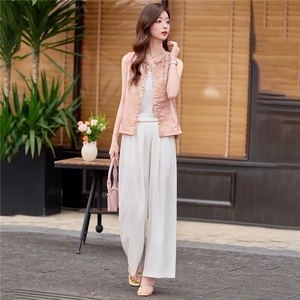 2026年夏季新中式女马甲套装三件套,朋克风礼裙搭配图片