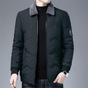 YT1909冬季2021男士羽绒服男装连帽中长款白鸭绒潮流加厚保暖P240图片