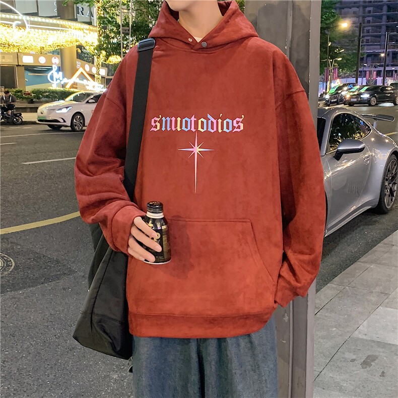 麂皮绒连帽卫衣A158-WY83-P58,男装卫衣,电商A158