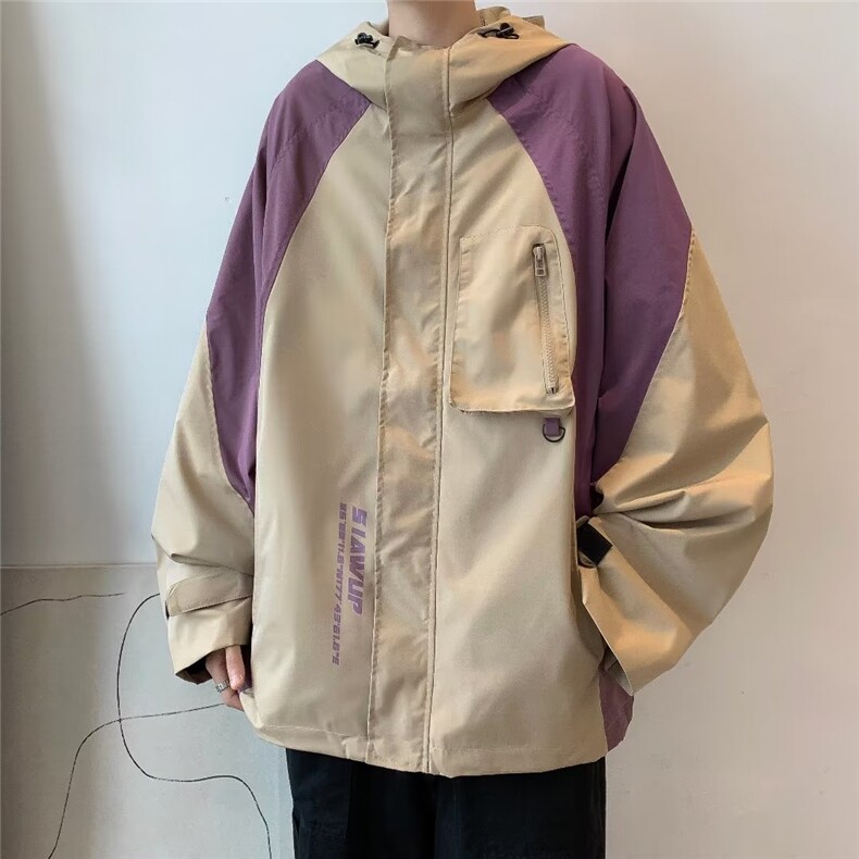 日系cityboy户外爬山外套春秋vintage复古拼接工装夹克W9215P60,男装夹克,星座1116-2