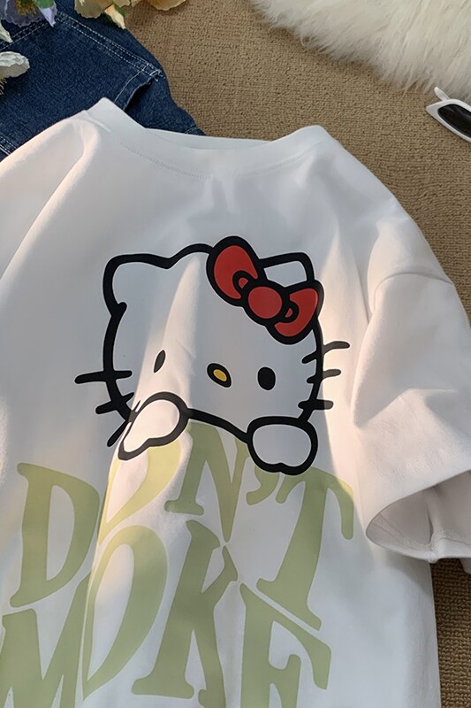 M368*P25日系卡通猫猫纯棉T恤春夏情侣装宽松版到5XL,男装T恤,星座617A-1（原B318A）