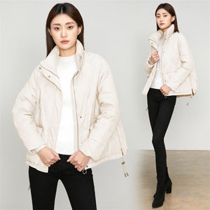 多色可选立领修身显瘦保暖羽绒服短外套图片