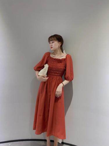 【现货】收腰连衣裙，女装连衣裙，驿谷