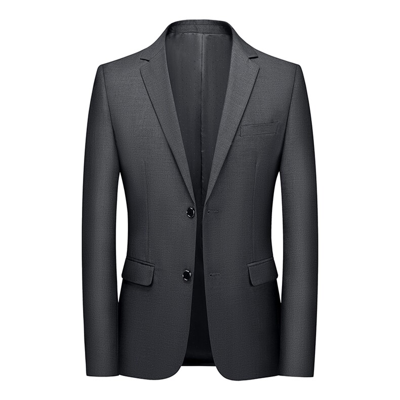 87882-1男士2023年春季新款长袖纯色西服便服正装小西装免烫P118,男装西服,电商B360