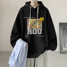 8XL连帽卫衣男大码胖子帽衫大号运动服WY2370-P35，男装卫衣，电商A040