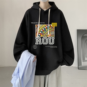 8XL连帽卫衣男大码胖子帽衫大号运动服WY2370-P35图片