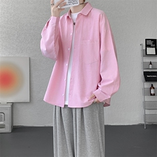 衬衫男春季新款港风宽松大码条纹长袖衬衣CS801-特P29，男装衬衫，星座214-3