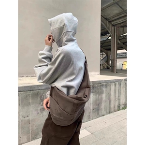 抖音得物高品质二开美式高街重磅结构辑明线纹理连帽卫衣外套W109图片