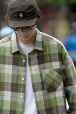 2026春季新款cityboy大码格子休闲长袖衬衫M-5XHC23590-特P30，男装衬衫，电商A022