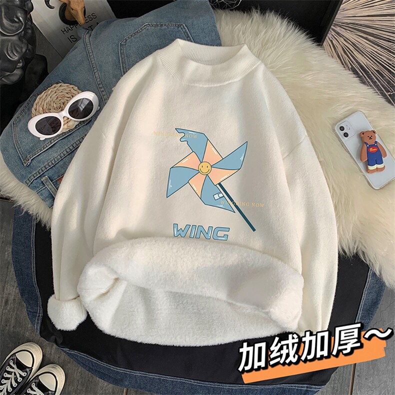 M18112-P45加绒款-P65半高领毛衣男士大码针织衫男毛线衣男,男装针织衫/毛衣,电商A040