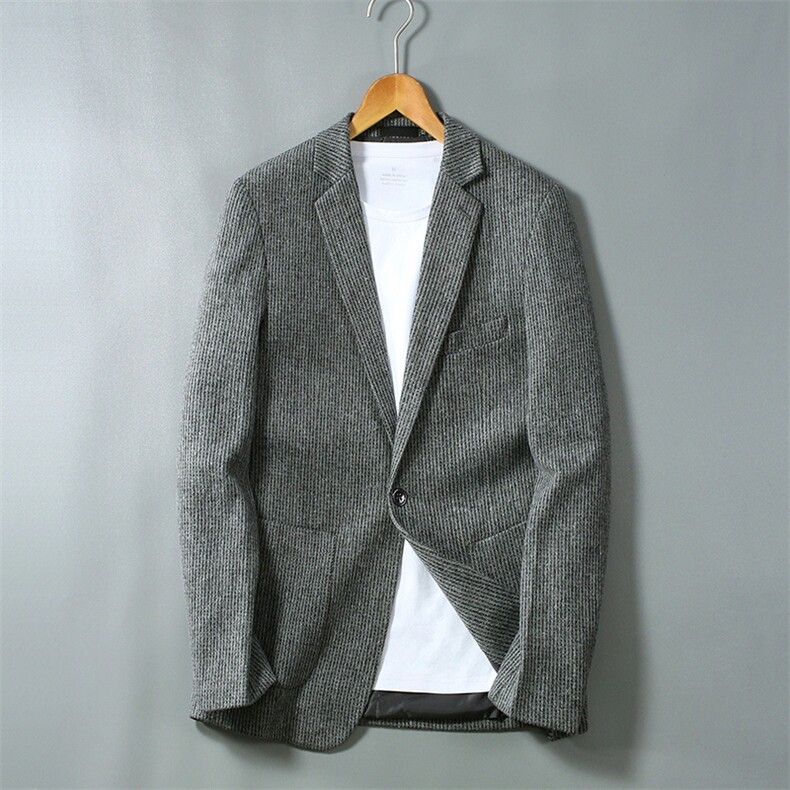 高品质外贸西服外套男士休闲修身单西装上衣潮2358-P90，男装西服，星座613B