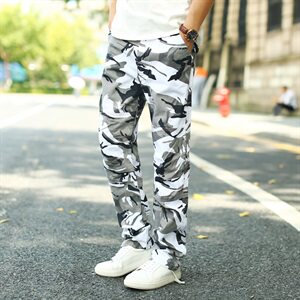 秋季迷彩工装裤男士多口袋大码长裤户外休闲裤 16011图片