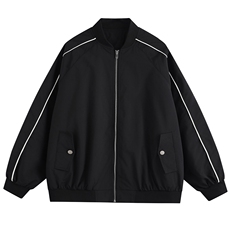 光板得物唯品二开春装包边棒球服夹克外套F605TP58，男装夹克，电商A247