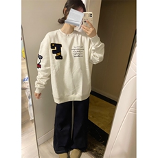 5433-P48原版做工刺绣后包领休闲卫衣薄款/加绒，女装卫衣/绒衫，星座617A-2