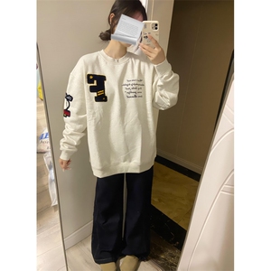 5433-P48原版做工 刺绣 后包领休闲卫衣薄款/加绒图片