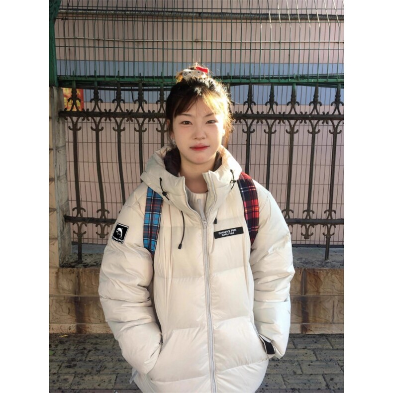 2025新款极寒韩系连帽棉服女短款冬季加厚小个子棉袄情侣学生外套,男装棉衣,星座1210-1