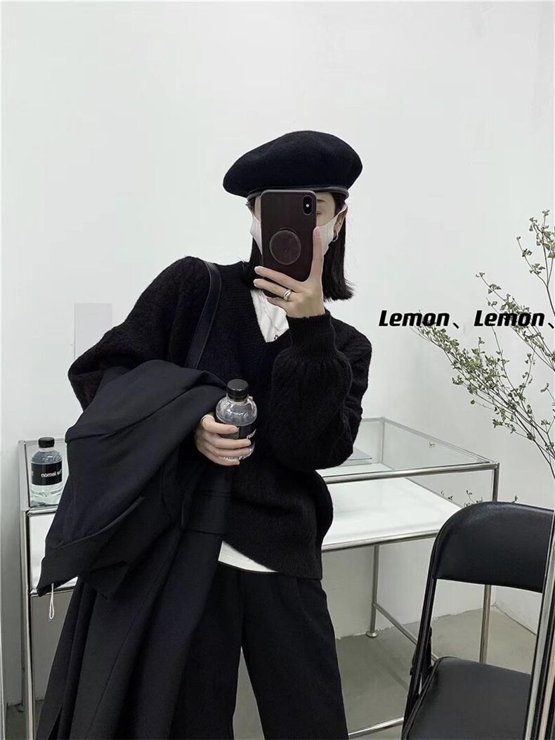 【现货】新款含羊毛毛衣，女装针织衫/毛衣，Yibee