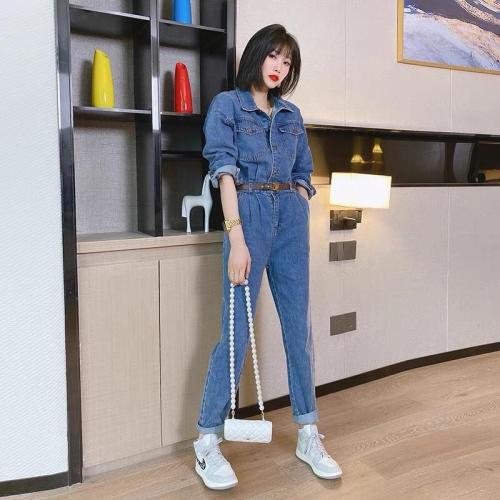 牛仔连体裤,女装连体裤,莎奈儿