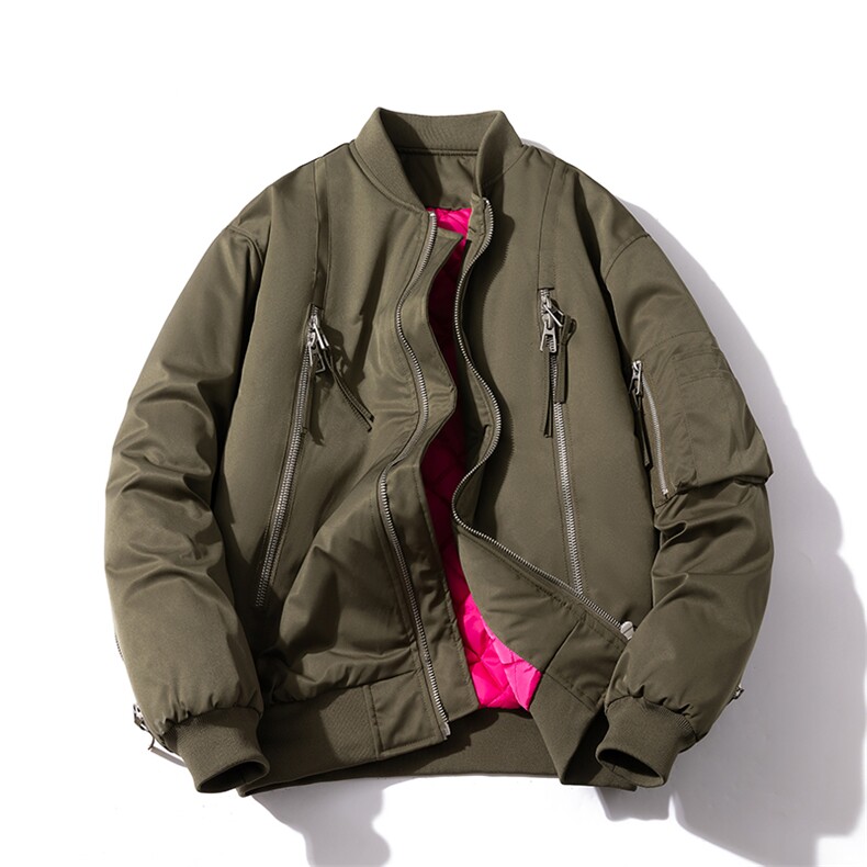 拉链立领NASA棉服休闲潮棉衣（168元）313B-GF036棉衣-P120,男装棉衣,星座313B
