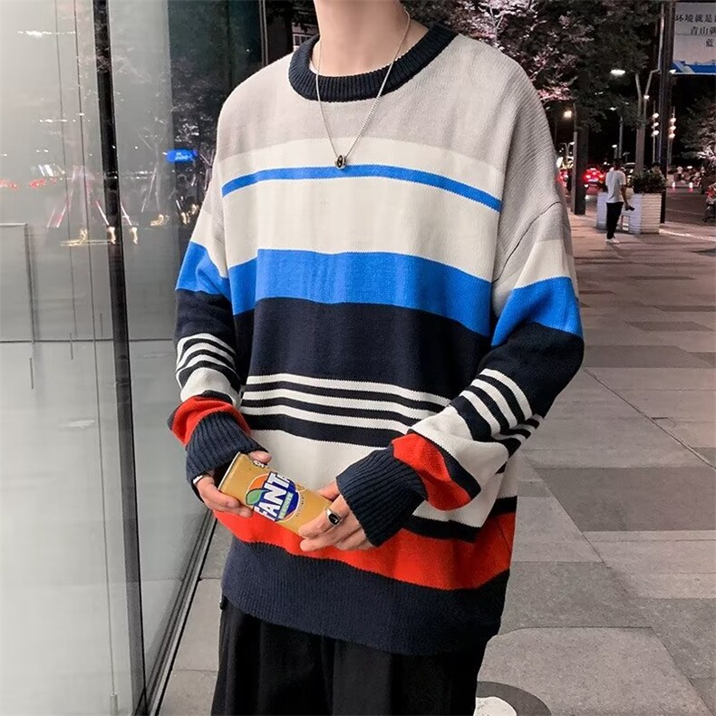 圆领毛衣男慵懒风休闲针织衫GM41P32,男装针织衫/毛衣,星座1116-2