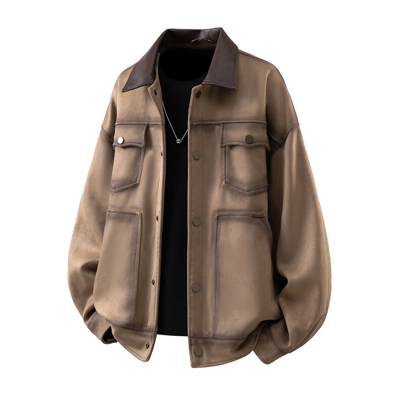 可二开美拉德复古工装夹克M-5XL大码美式底特律JK78117P98控158，男装夹克，星座227-7