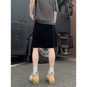 A178男女同款冰丝速干短裤休闲夏季外穿宽松休闲裤DK161-P28