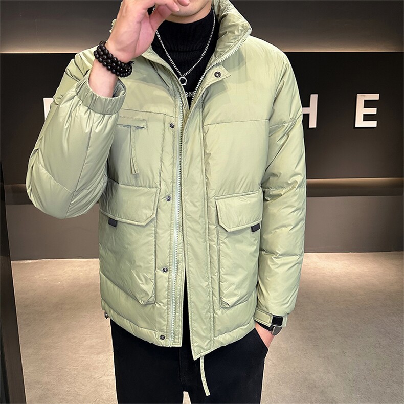 新标50 男士立领羽绒服店主风冬季高级感加厚外套YR8101-P180图片